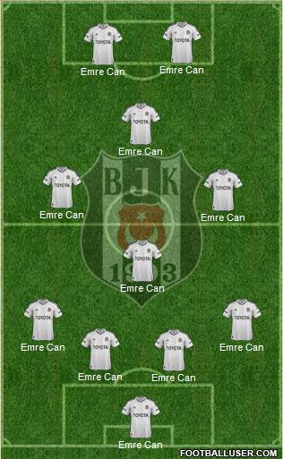 Besiktas JK Formation 2013