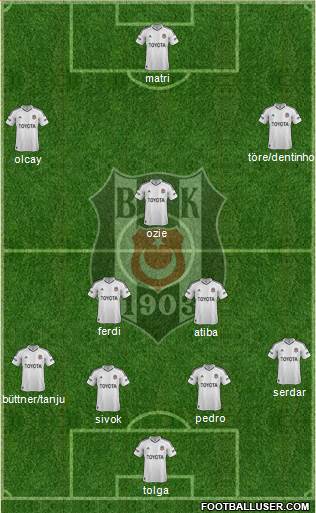 Besiktas JK Formation 2013