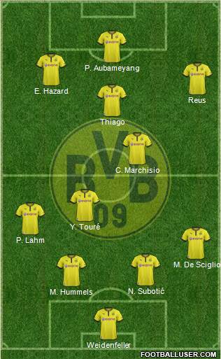 Borussia Dortmund Formation 2013