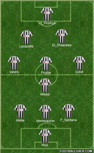 Newcastle United Formation 2013