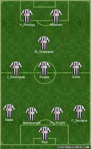 Newcastle United Formation 2013