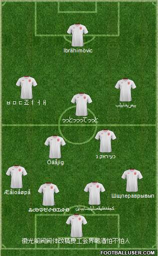 England Formation 2013