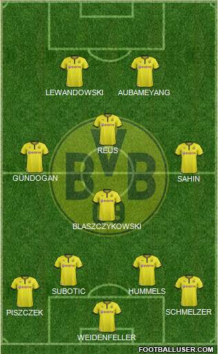 Borussia Dortmund Formation 2013
