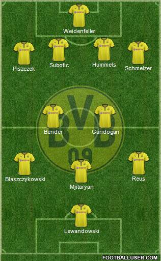 Borussia Dortmund Formation 2013