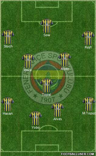 Fenerbahçe SK Formation 2013