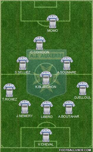 A.J. Auxerre Formation 2013