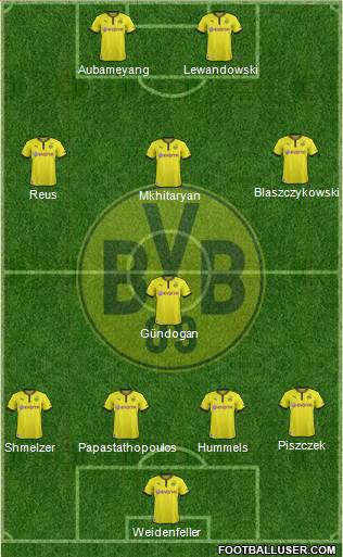 Borussia Dortmund Formation 2013