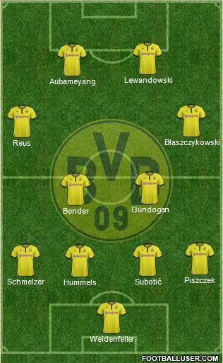 Borussia Dortmund Formation 2013