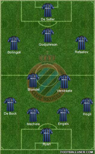 Club Brugge KV Formation 2013
