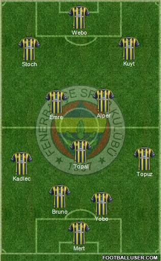 Fenerbahçe SK Formation 2013