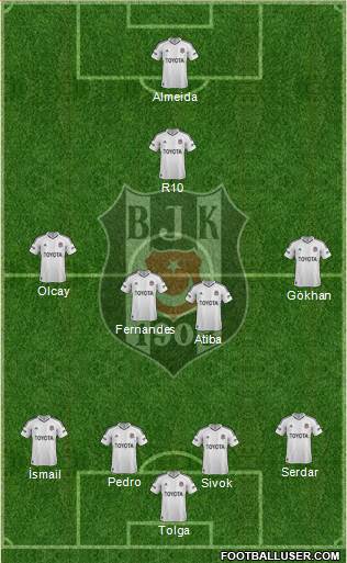 Besiktas JK Formation 2013