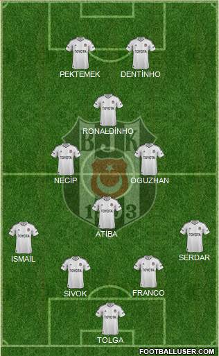 Besiktas JK Formation 2013