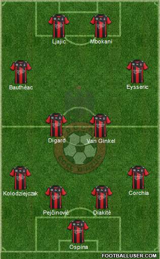 OGC Nice Côte d'Azur Formation 2013