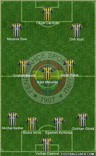 Fenerbahçe SK Formation 2013