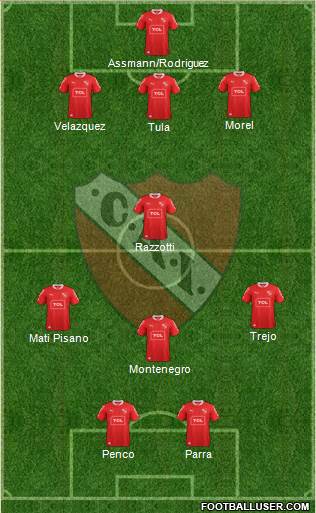 Independiente Formation 2013