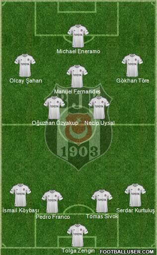 Besiktas JK Formation 2013