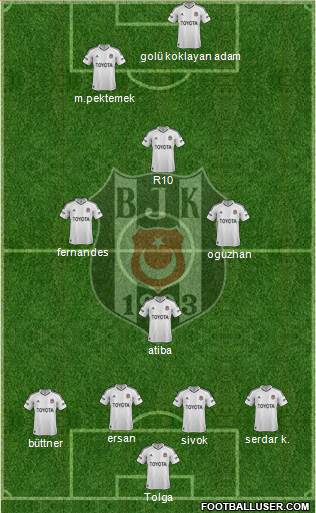 Besiktas JK Formation 2013