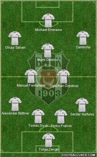 Besiktas JK Formation 2013