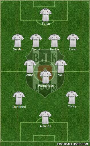 Besiktas JK Formation 2013