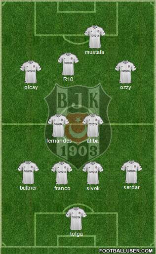 Besiktas JK Formation 2013