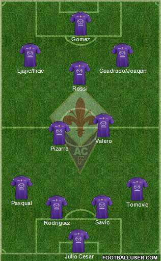 Fiorentina Formation 2013