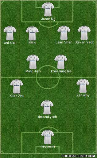 Tottenham Hotspur Formation 2013