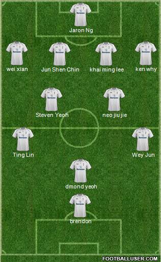 Tottenham Hotspur Formation 2013