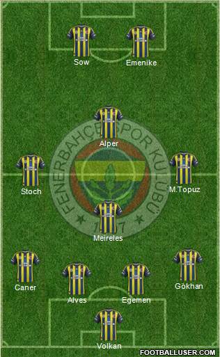Fenerbahçe SK Formation 2013