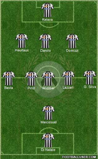Udinese Formation 2013