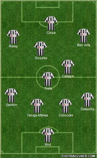 Newcastle United Formation 2013