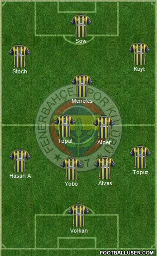 Fenerbahçe SK Formation 2013
