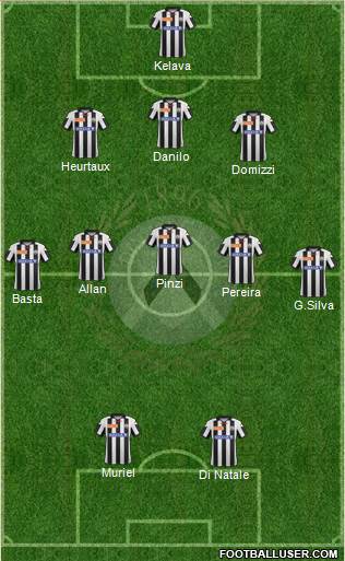 Udinese Formation 2013