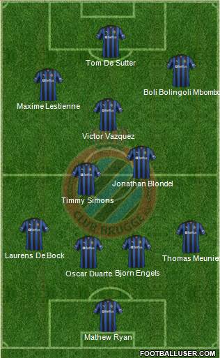 Club Brugge KV Formation 2013
