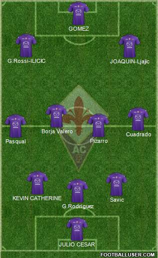 Fiorentina Formation 2013