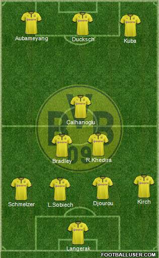 Borussia Dortmund Formation 2013
