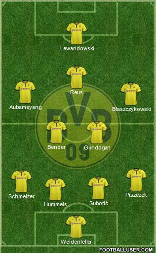 Borussia Dortmund Formation 2013