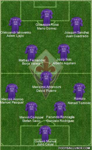 Fiorentina Formation 2013