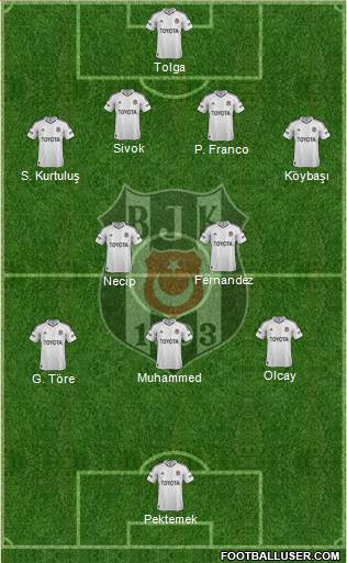 Besiktas JK Formation 2013