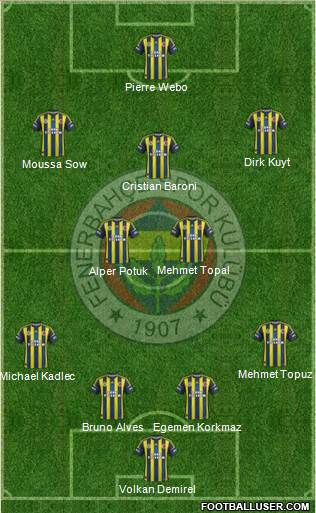 Fenerbahçe SK Formation 2013