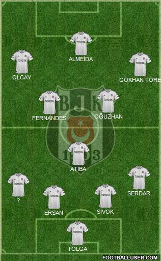 Besiktas JK Formation 2013
