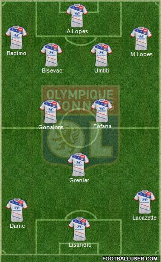 Olympique Lyonnais Formation 2013