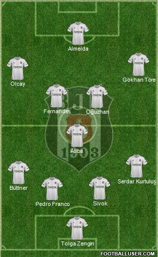 Besiktas JK Formation 2013