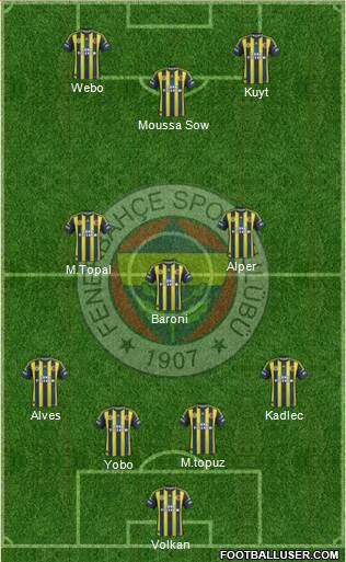Fenerbahçe SK Formation 2013