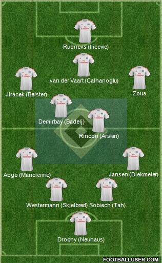 Hamburger SV Formation 2013
