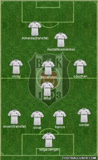 Besiktas JK Formation 2013