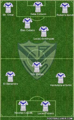 Vélez Sarsfield Formation 2013