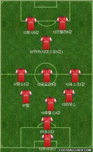 Arsenal Formation 2013