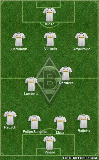 Borussia Mönchengladbach Formation 2013