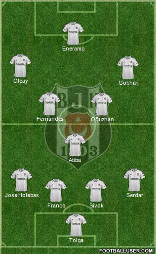 Besiktas JK Formation 2013
