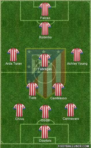 C. Atlético Madrid S.A.D. Formation 2013